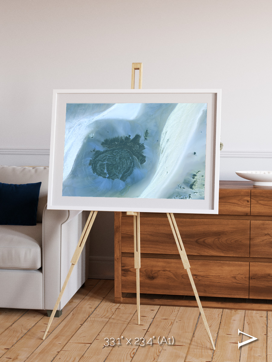 Shifting Dunes, Sahara Desert Framed & Mounted Print