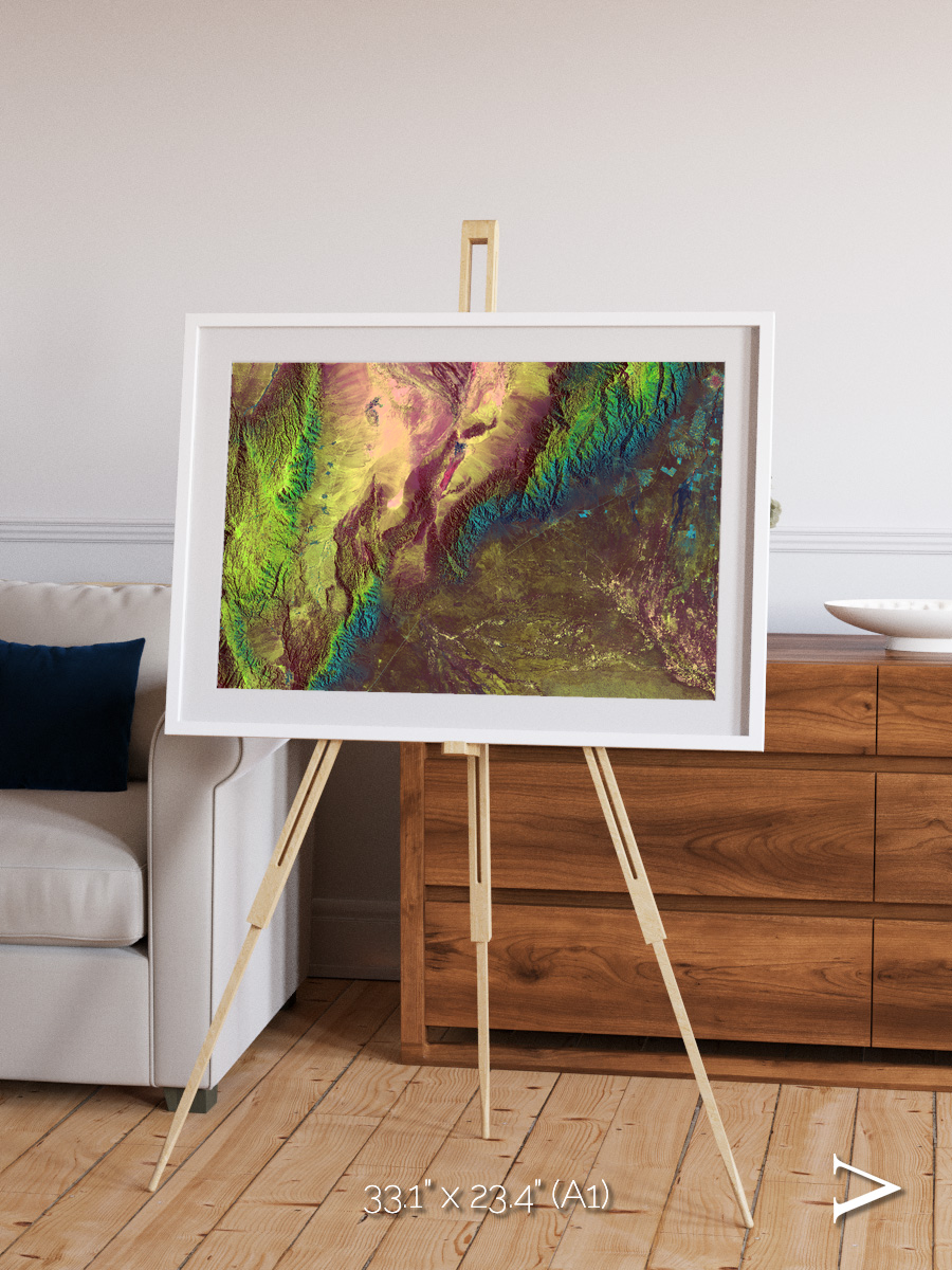 Textured Earth, Sierra de Velasco Framed & Mounted Print