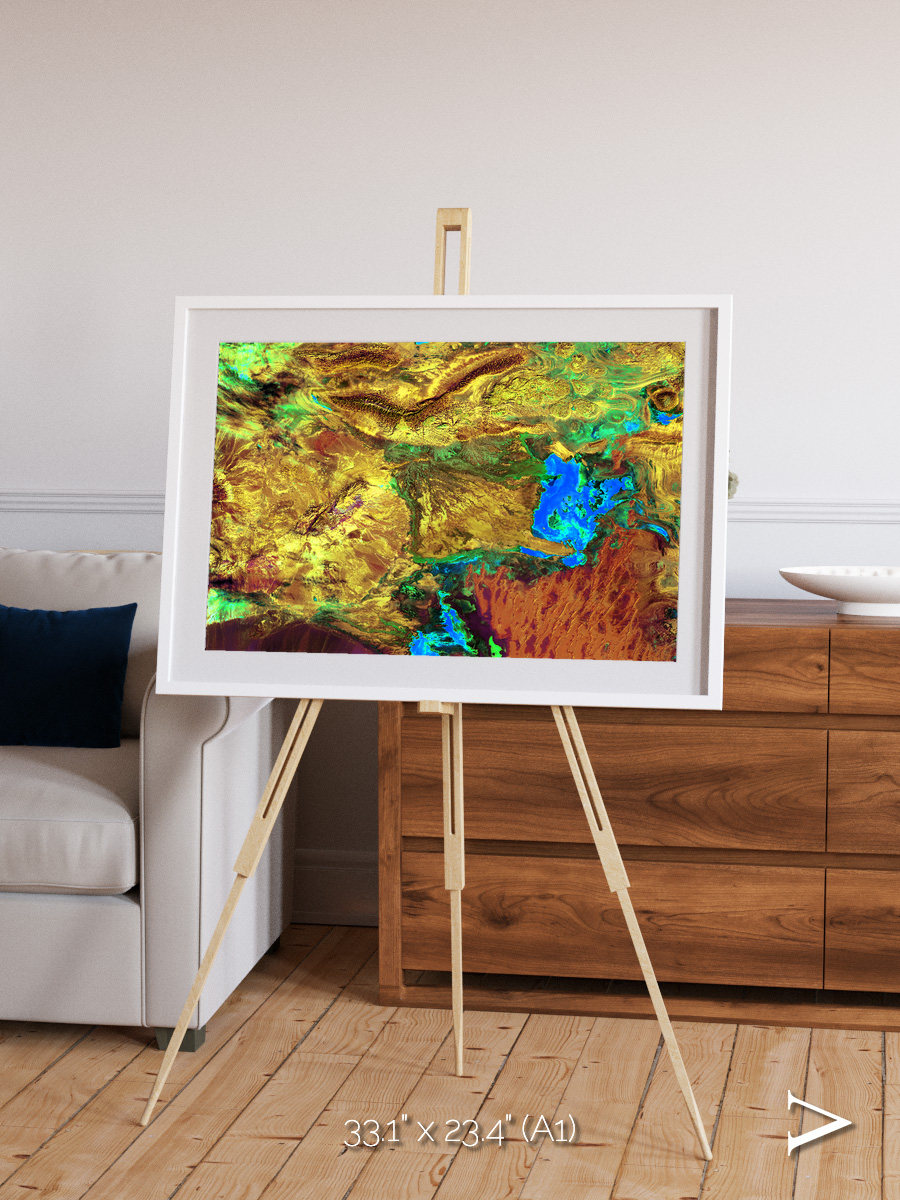Salt and Storm, Dasht-e Kavir Framed & Mounted Print