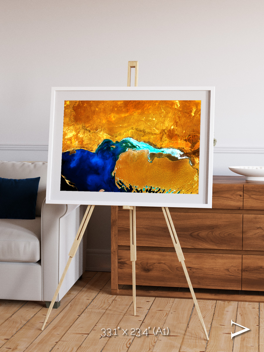 Coastal Phantom, Dardzha Peninsula Framed & Mounted Print