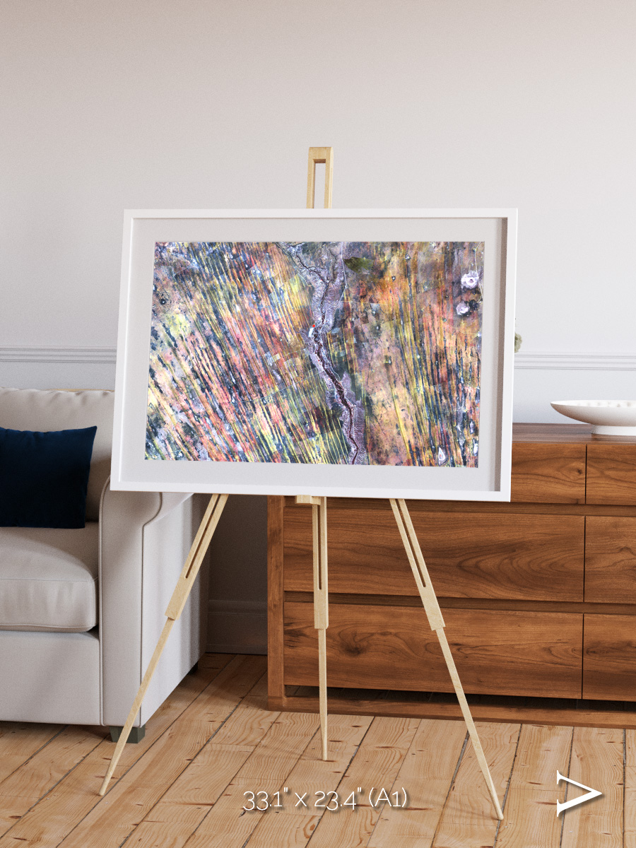 Crevasse Lines, The Optimist Framed & Mounted Print