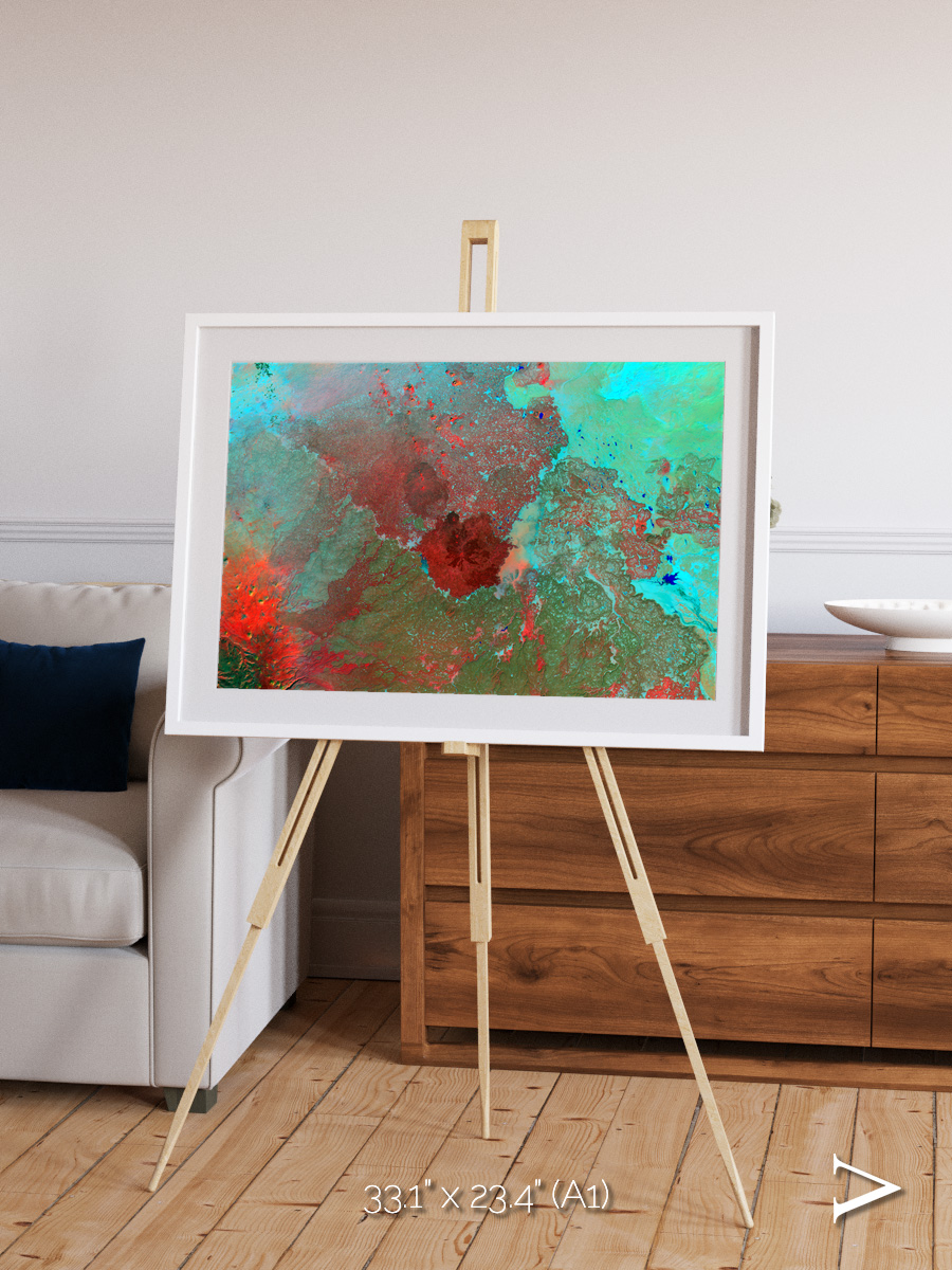 Shifting Dunes, The Syrian Desert Framed & Mounted Print
