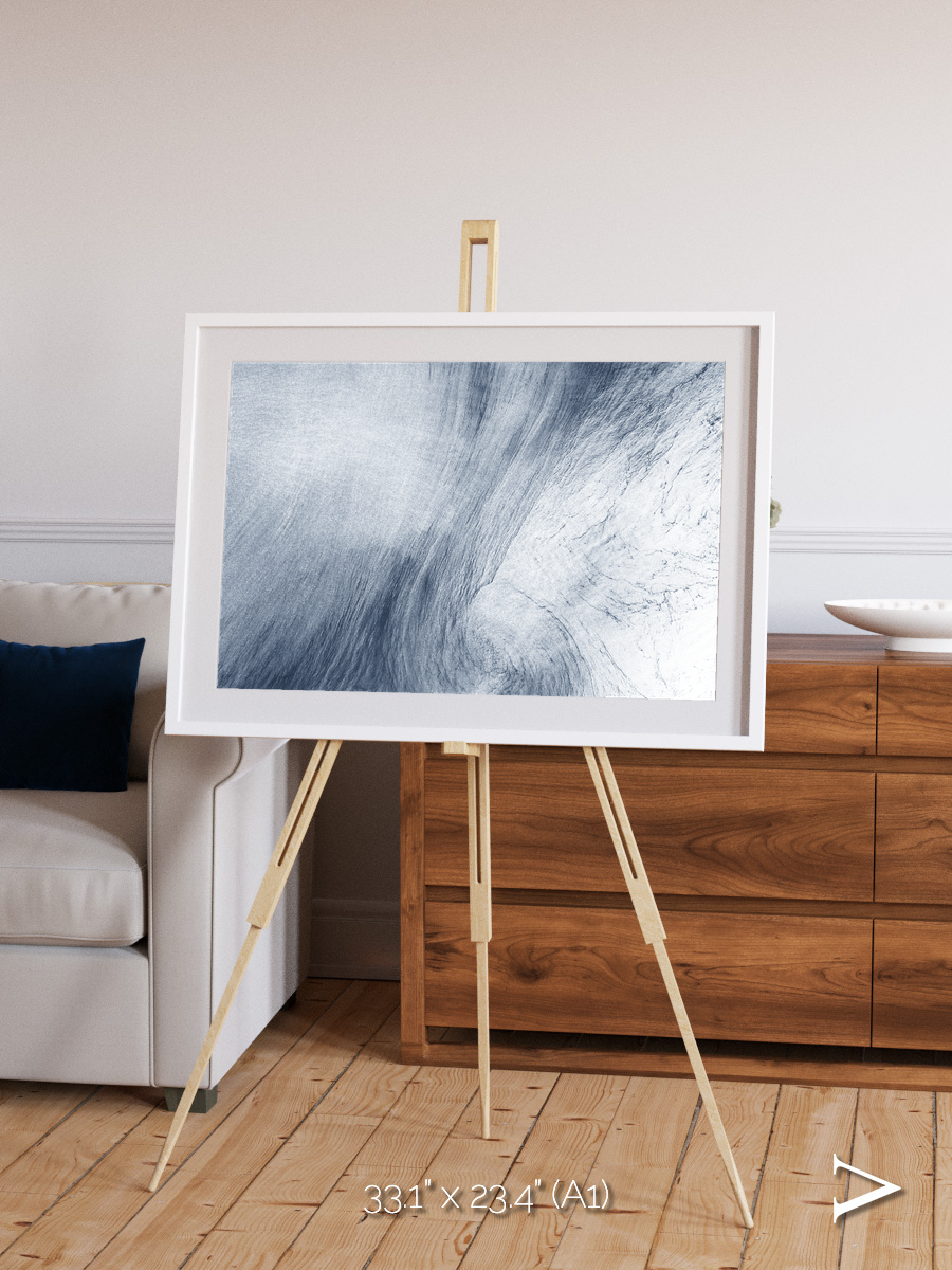 Wind Signatures, Whirlpool Cloud Framed & Mounted Print