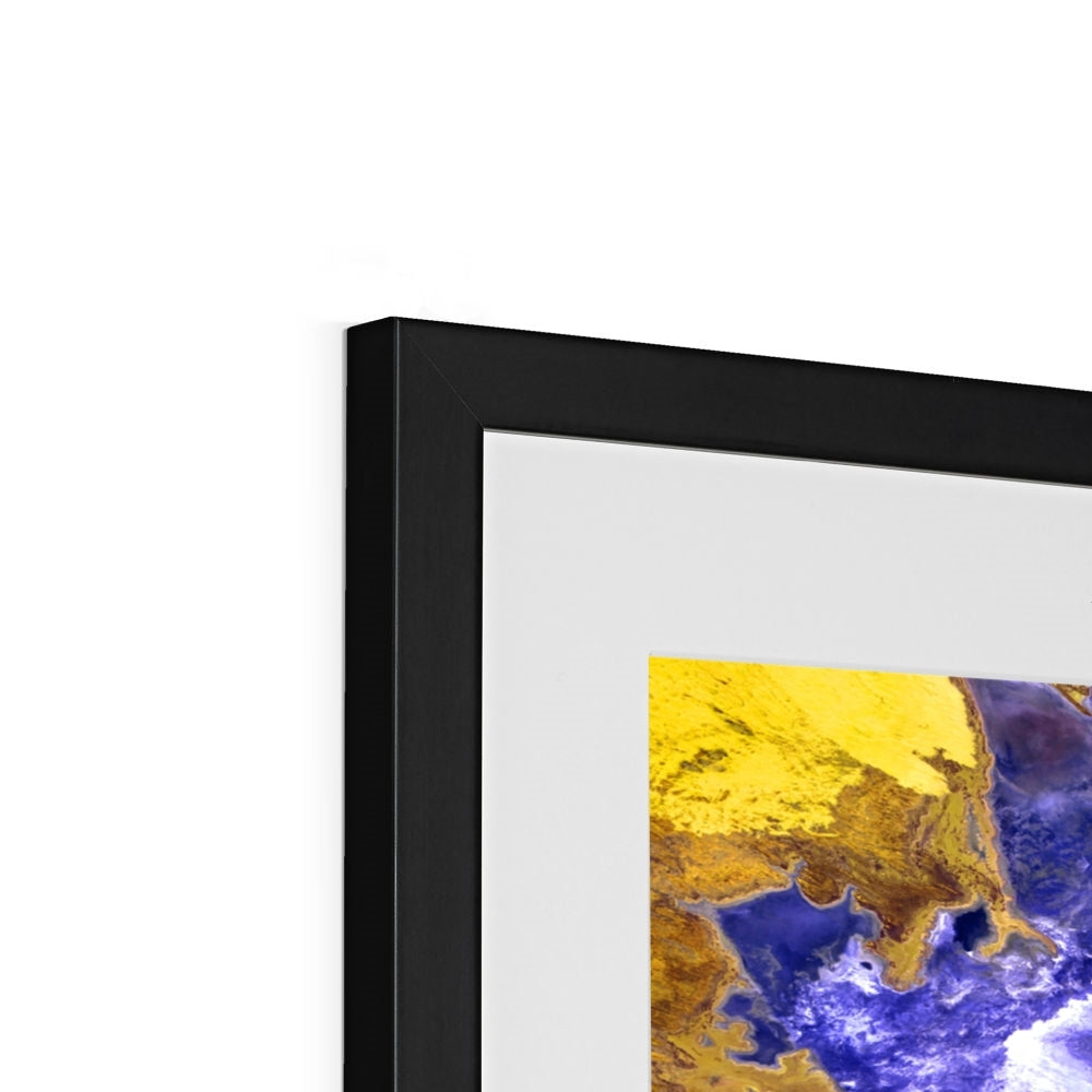 Saline Patterns, Lake Disappointment Framed & Mounted Print