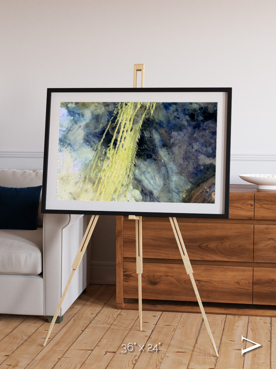 Shifting Sands, Algerian Abstract Framed & Mounted Print
