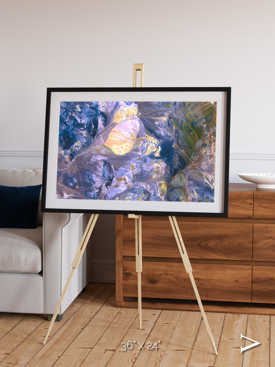 Heat Scars, Andes Framed & Mounted Print