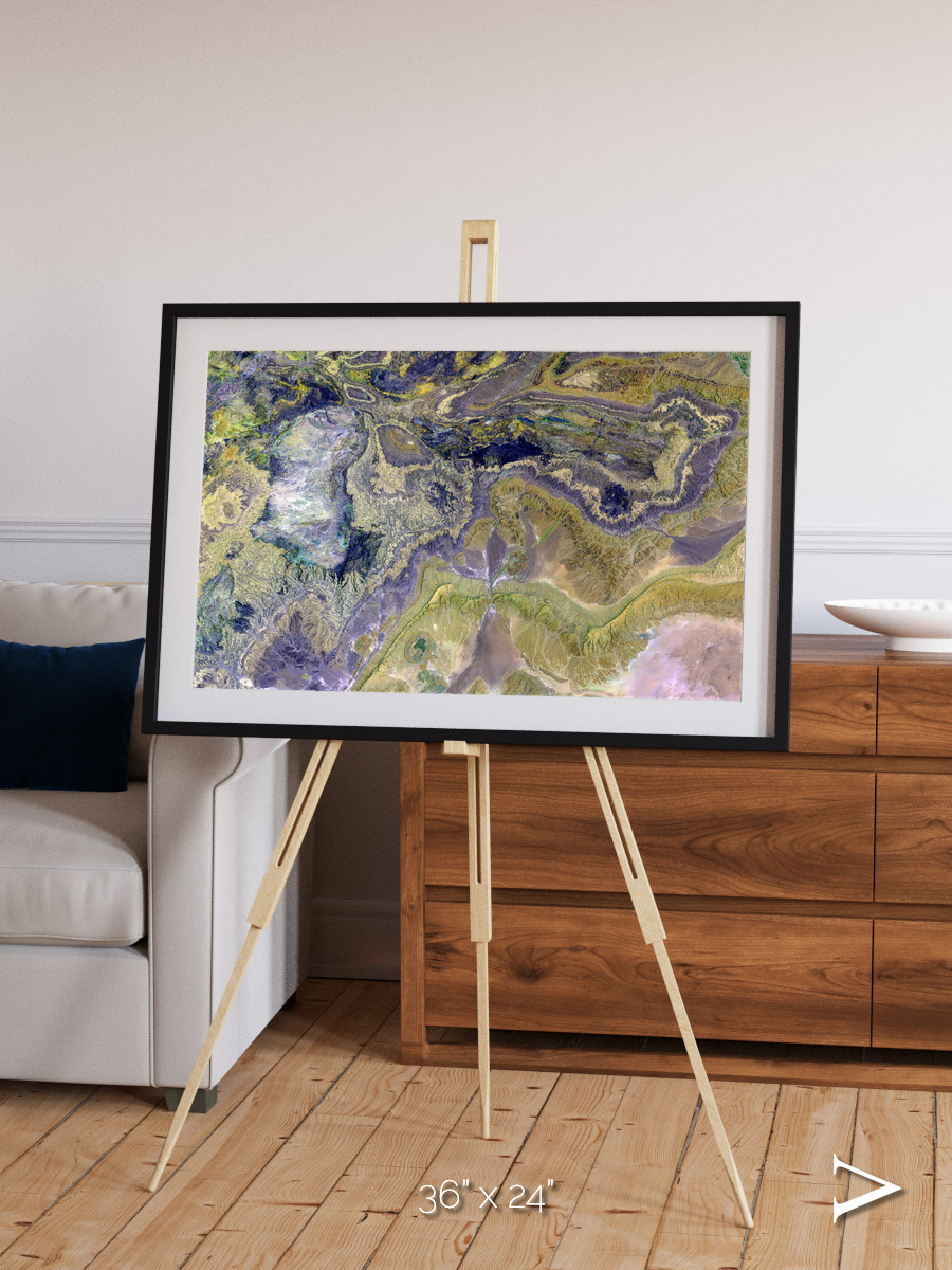 Mineral Horizons, Anti-Atlas Framed & Mounted Print