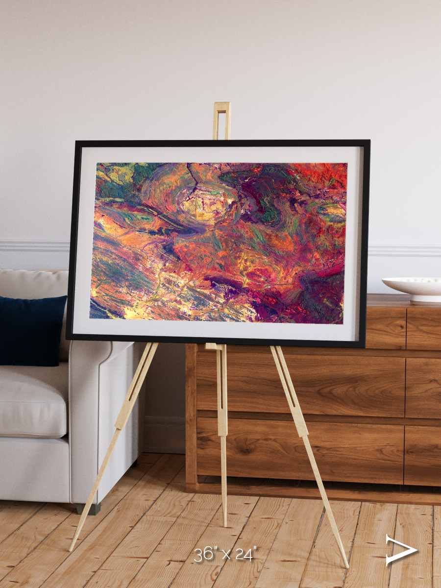 Rock and Ore, Hamersley Framed & Mounted Print