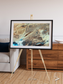 Saline Patterns, Dasht-e Kevir Framed & Mounted Print