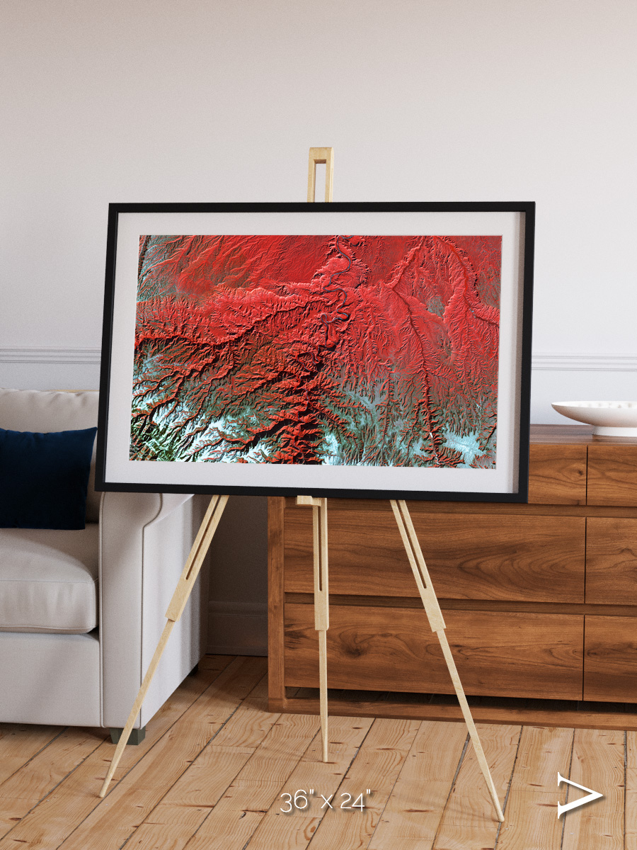 Ice River, Desolation Canyon Framed & Mounted Print
