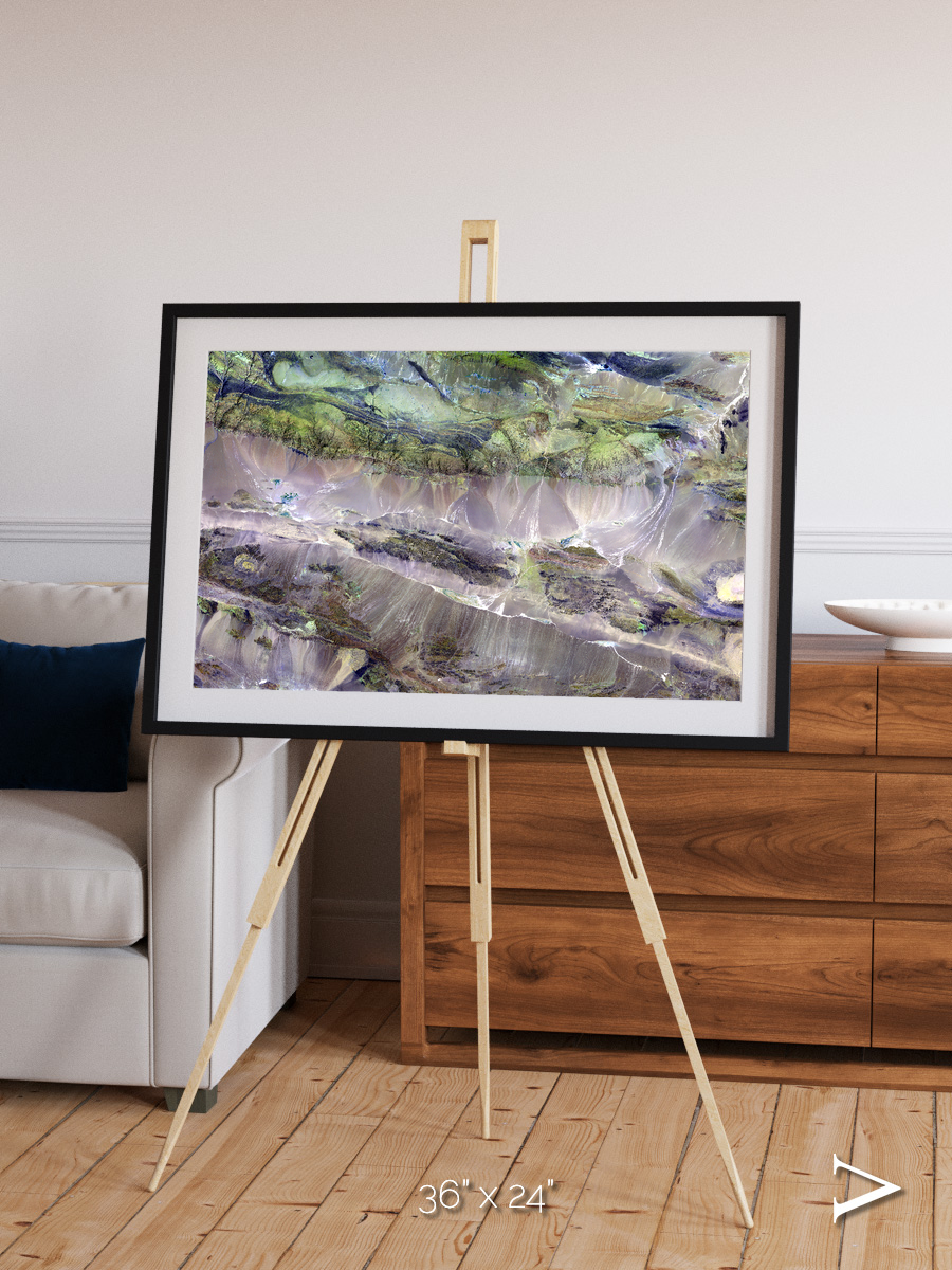 Arid Mosaic, Edrengiyn Nuruu Framed & Mounted Print