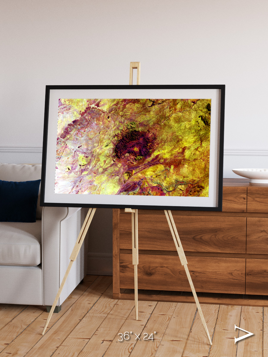 Magma Plains, Erongo Massif Framed & Mounted Print