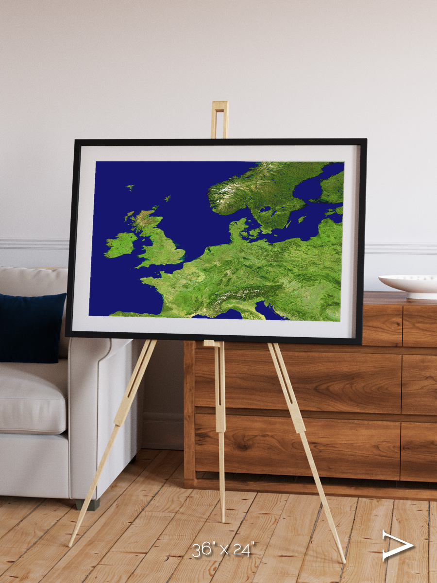 Arctic Outpost, Europe Framed & Mounted Print