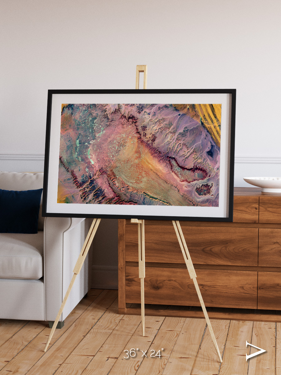 Echoes of Water, Western Desert Framed & Mounted Print
