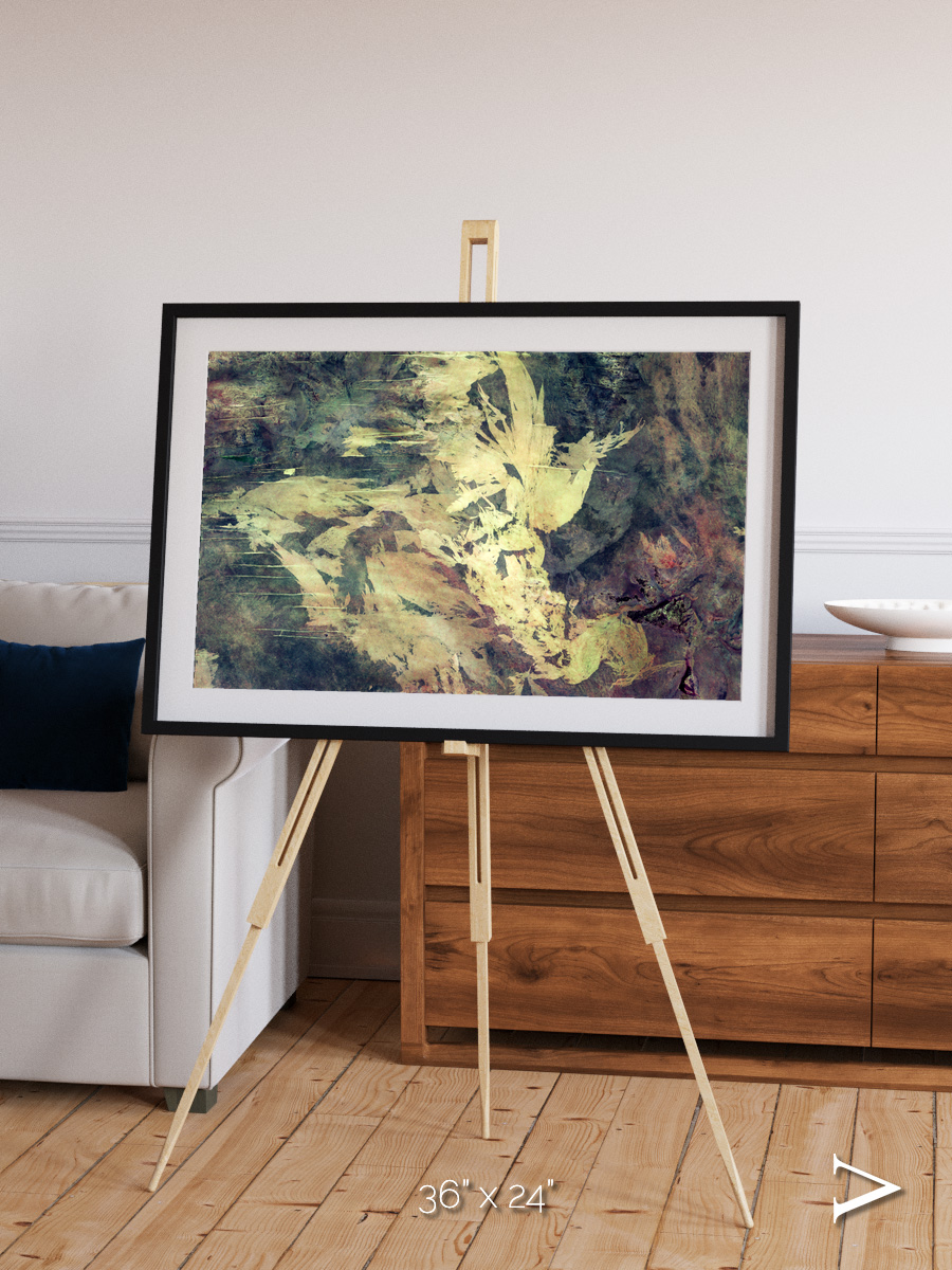Windwritten Dunes, Great Sandy Scars Framed & Mounted Print
