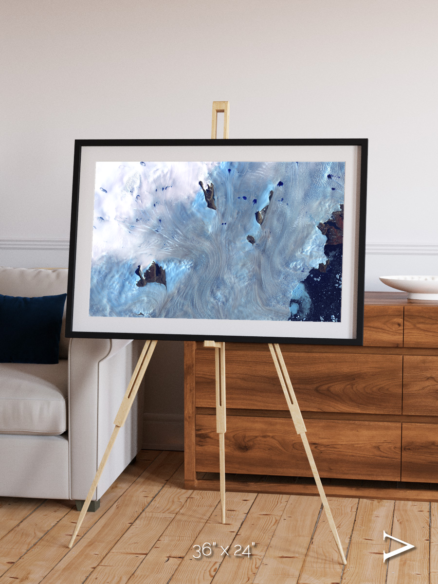 Waterways, Greenland Coast Framed & Mounted Print