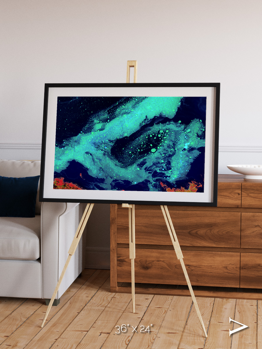 Frozen Currents, Foxe Basin Framed & Mounted Print