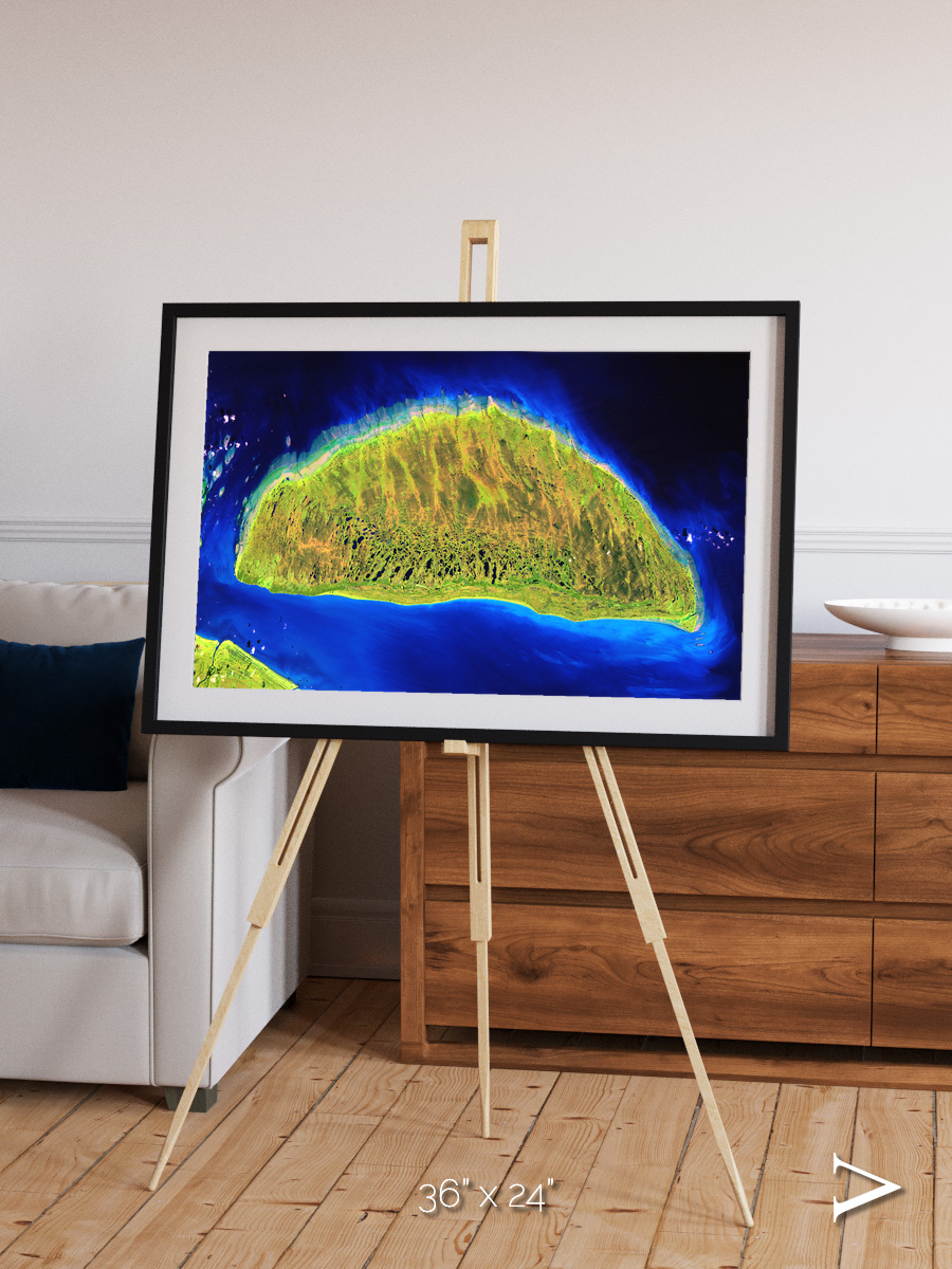 Coastal Fragments, Island Rebound Framed & Mounted Print