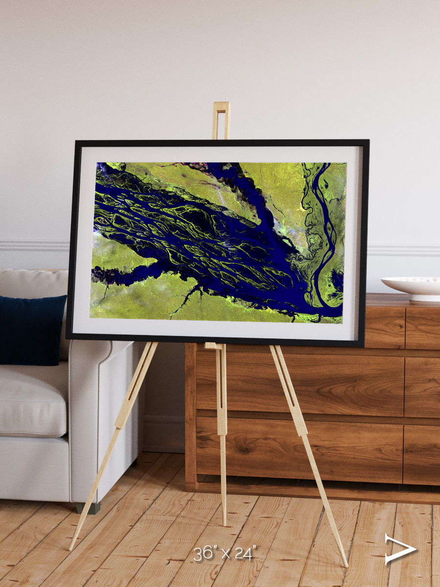 Painted Archipelago, Jau Park Framed & Mounted Print