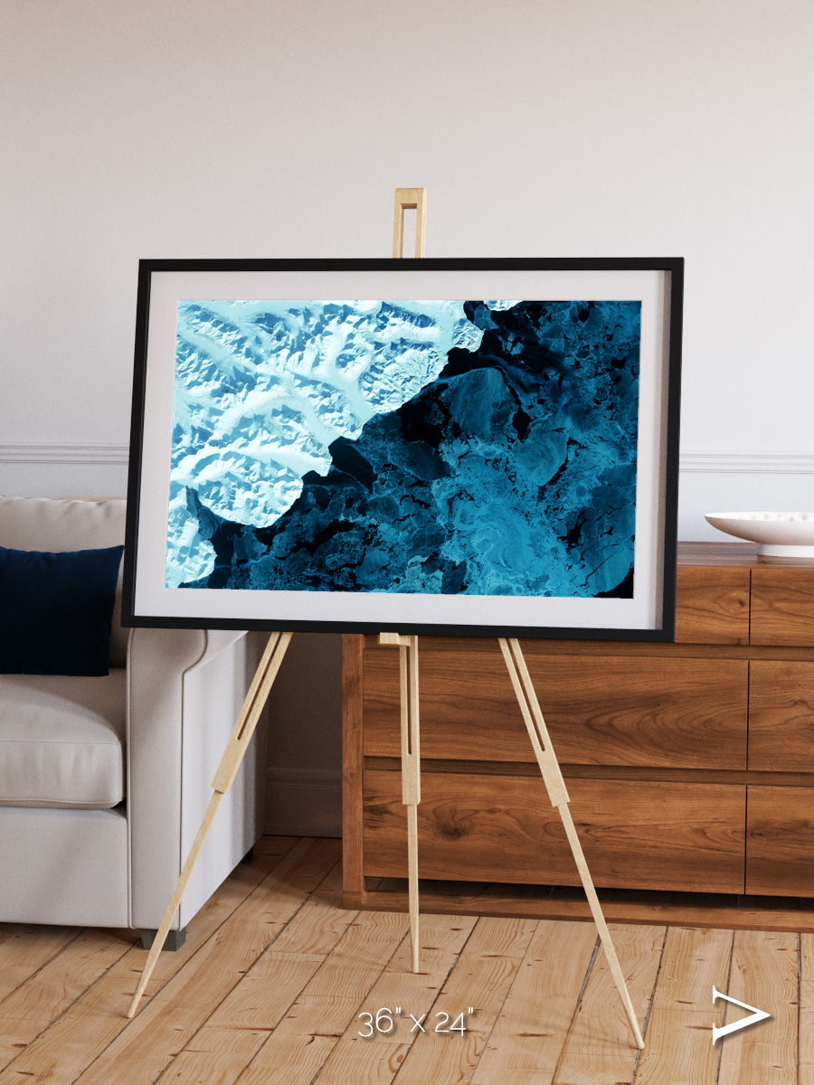Glacial Passage, Kamchatka Peninsula Framed & Mounted Print