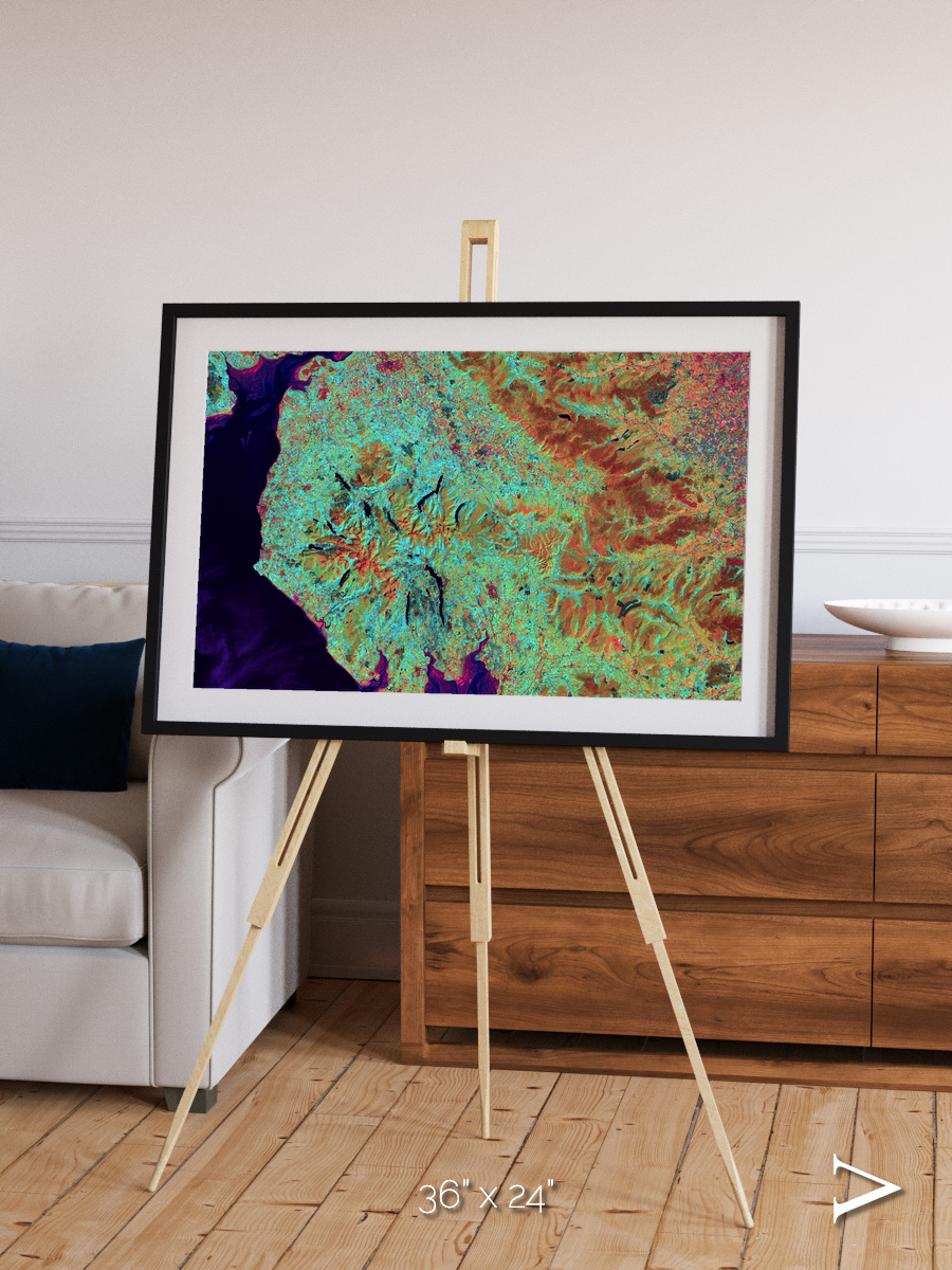 Polar Flow, Lake District Framed & Mounted Print