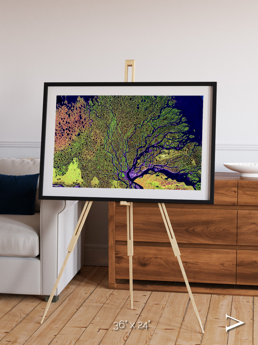 Delta Mosaic, Lena Delta Framed & Mounted Print