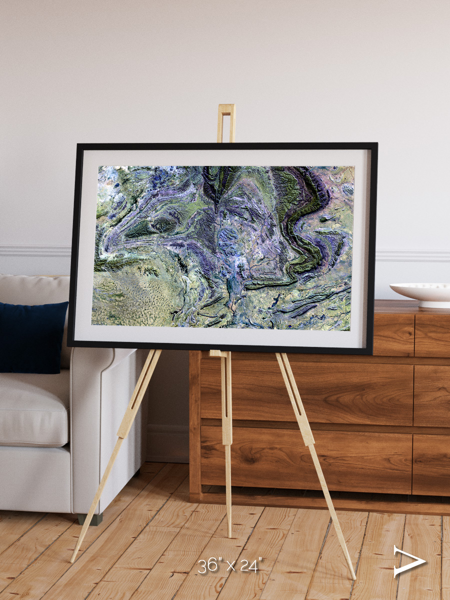 Mountain Textures, MacDonnell Ranges Framed & Mounted Print