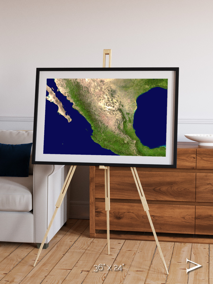 Windwritten Sands, Mexico and Central America Framed & Mounted Print