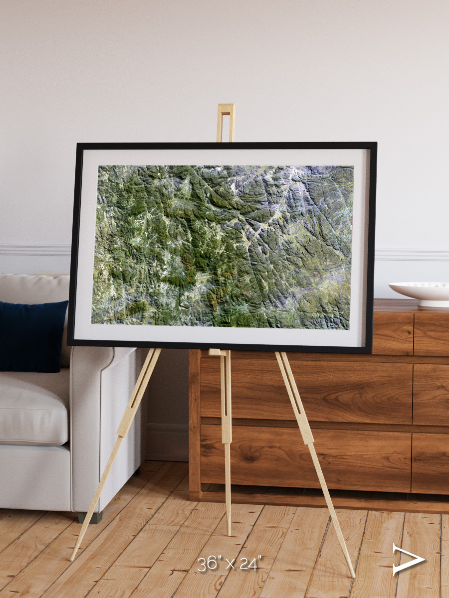 Earth in Colour, Namaqualand Framed & Mounted Print