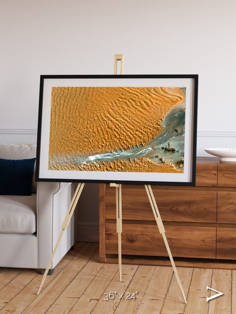 Sands in Motion, Namib Desert Framed & Mounted Print