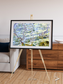 Islands in Blue, Niger River Framed & Mounted Print