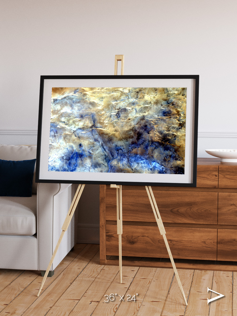Heat Scars, No Mans Land Framed & Mounted Print