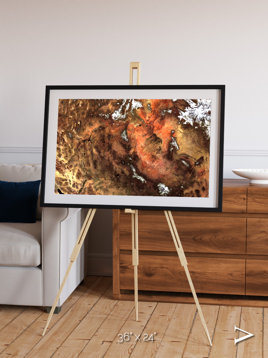 Sunlit Dunes, North America Framed & Mounted Print
