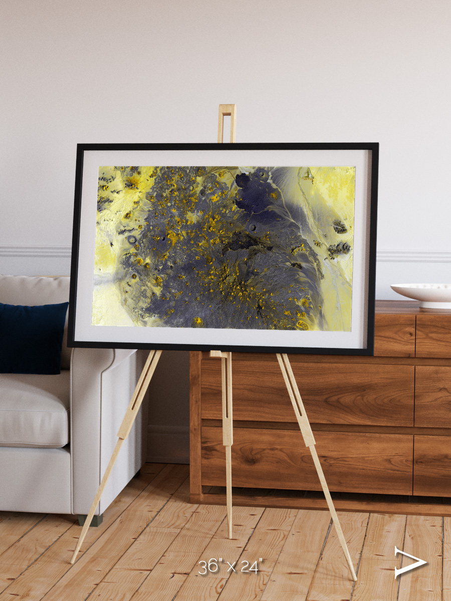 Dormant Giants, Pinacate Volcano Field Framed & Mounted Print