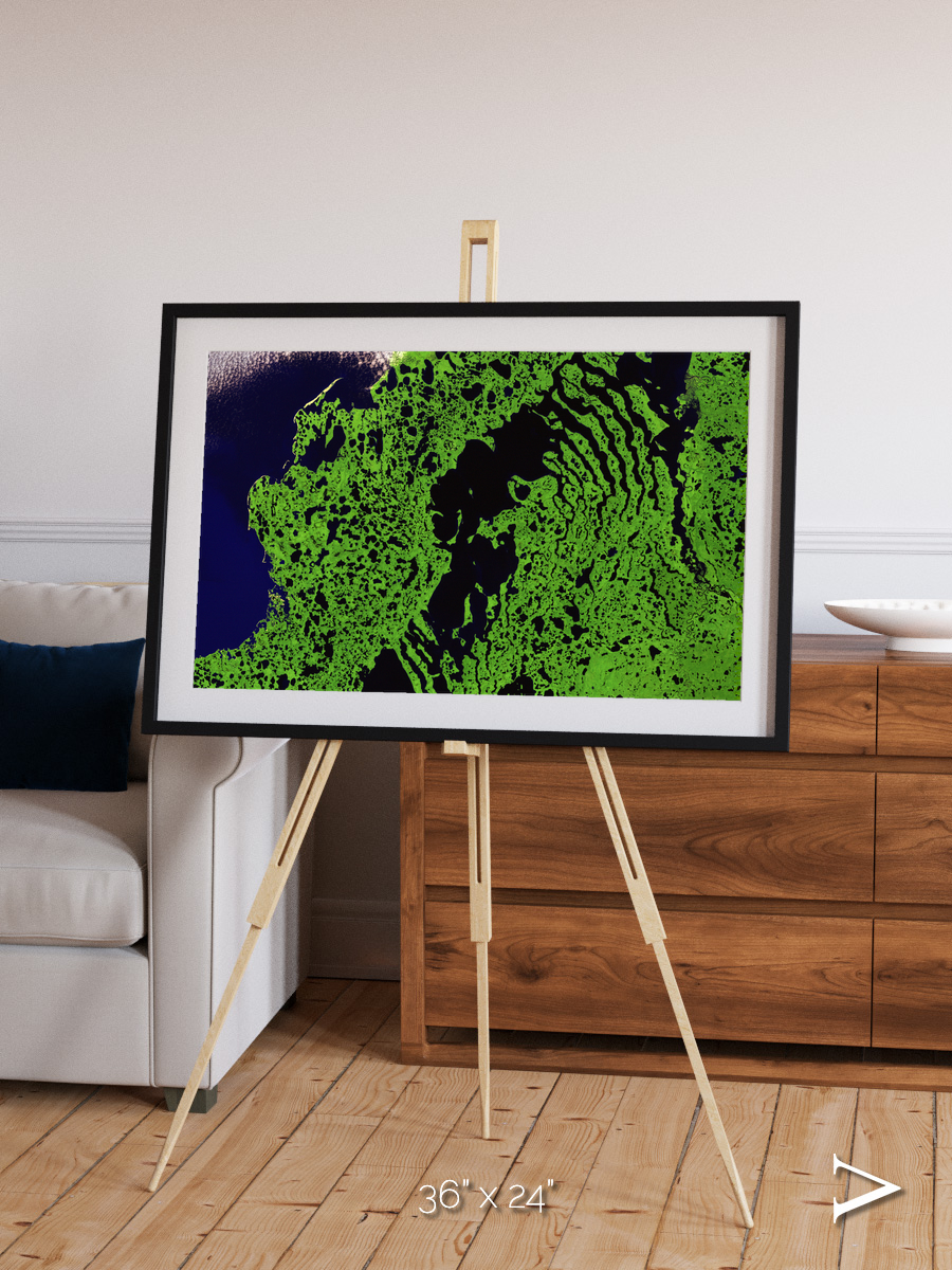 Tundra Reach, Liverpool Bay Framed & Mounted Print