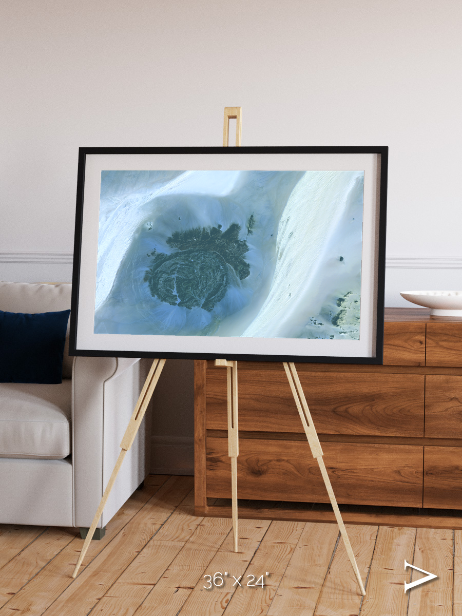 Shifting Dunes, Sahara Desert Framed & Mounted Print