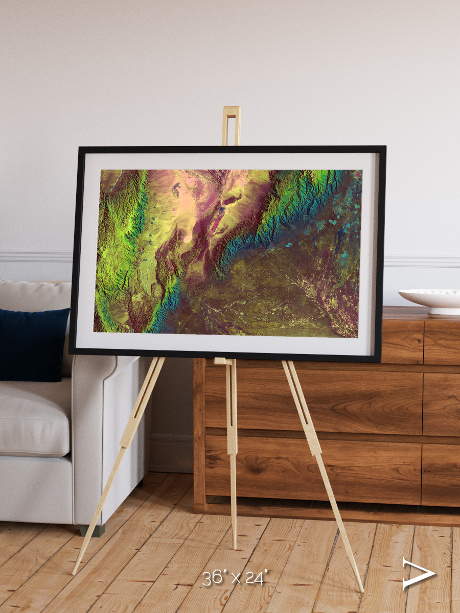 Textured Earth, Sierra de Velasco Framed & Mounted Print