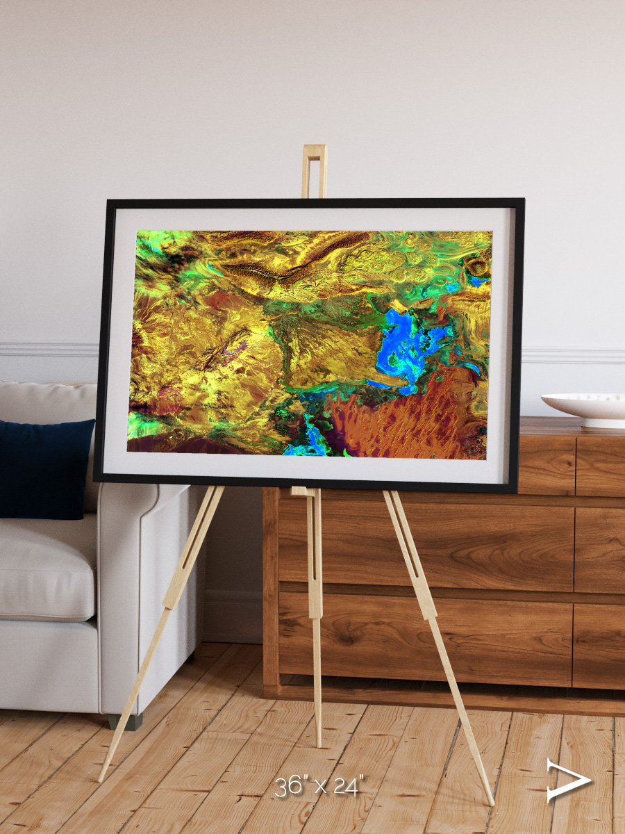 Salt and Storm, Dasht-e Kavir Framed & Mounted Print