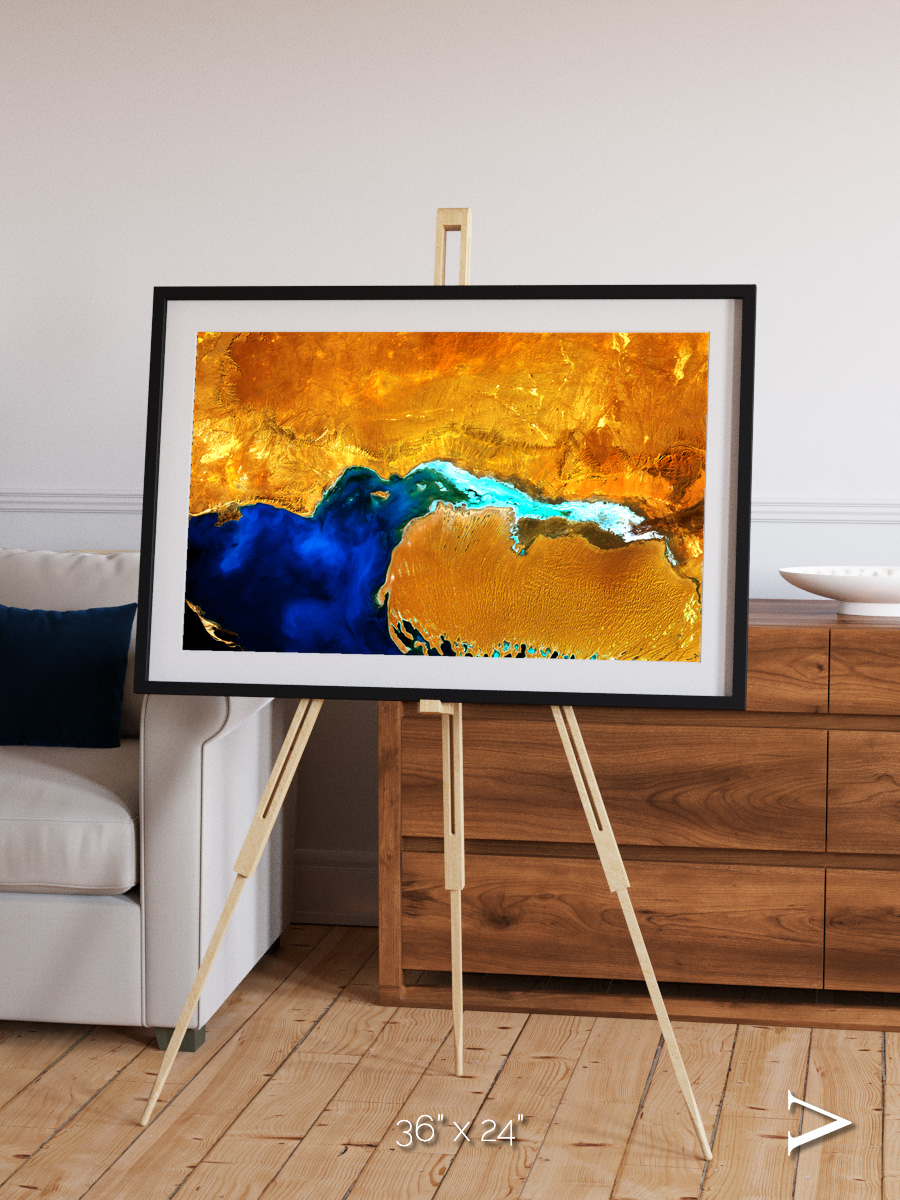 Coastal Phantom, Dardzha Peninsula Framed & Mounted Print