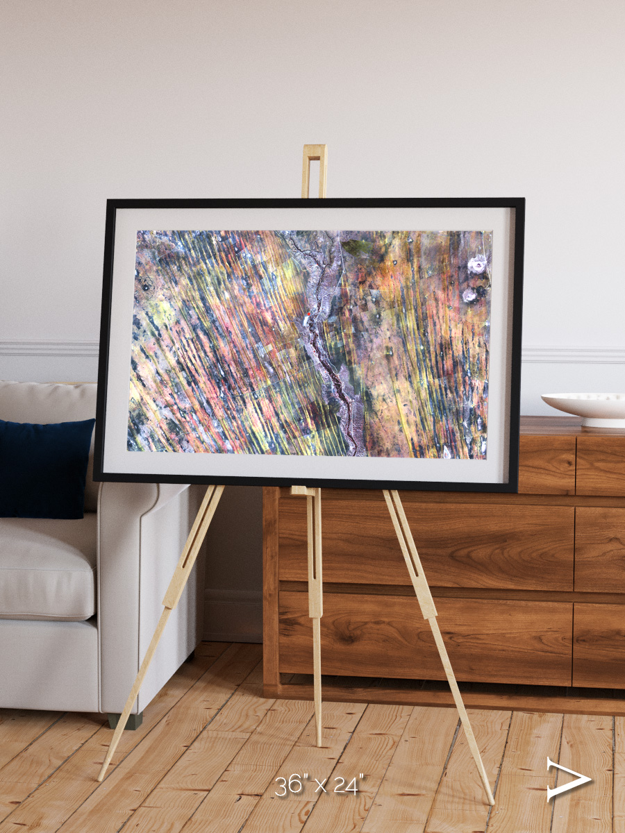 Crevasse Lines, The Optimist Framed & Mounted Print