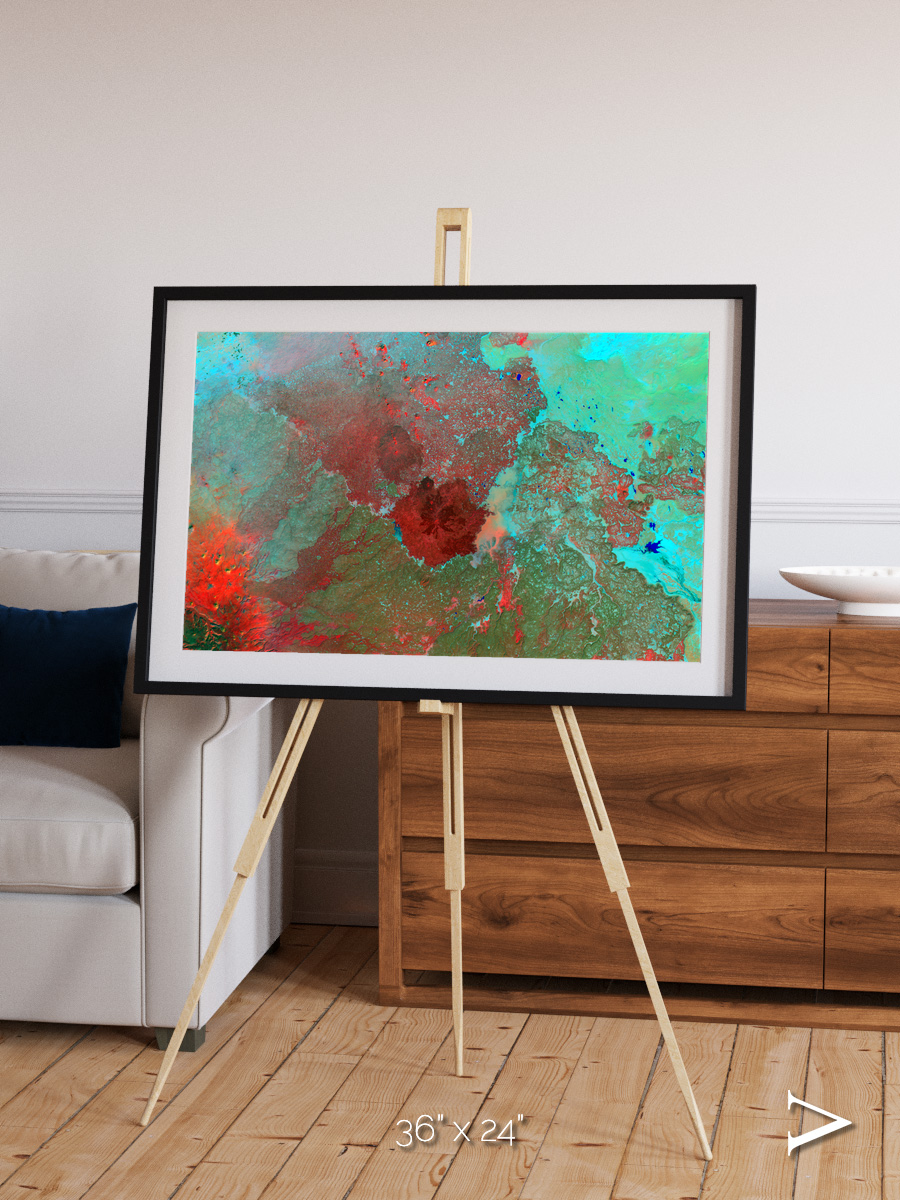 Shifting Dunes, The Syrian Desert Framed & Mounted Print