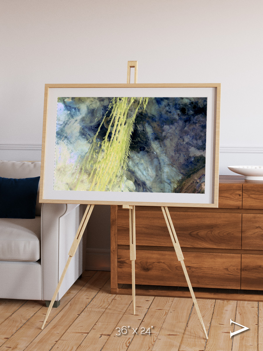 Shifting Sands, Algerian Abstract Framed & Mounted Print