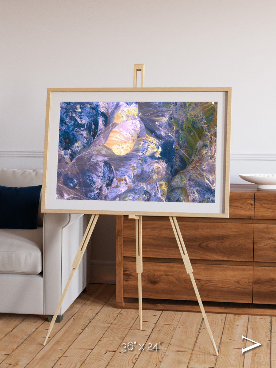 Heat Scars, Andes Framed & Mounted Print