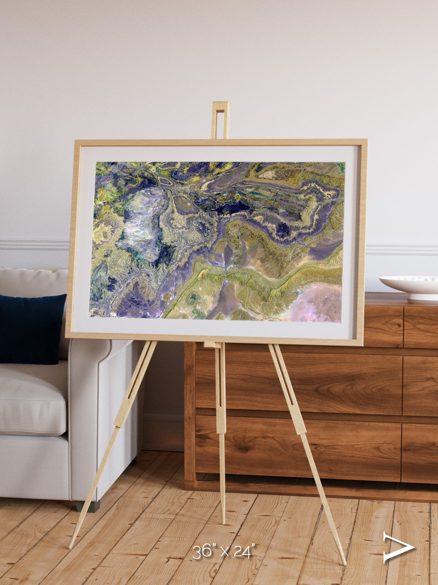 Mineral Horizons, Anti-Atlas Framed & Mounted Print