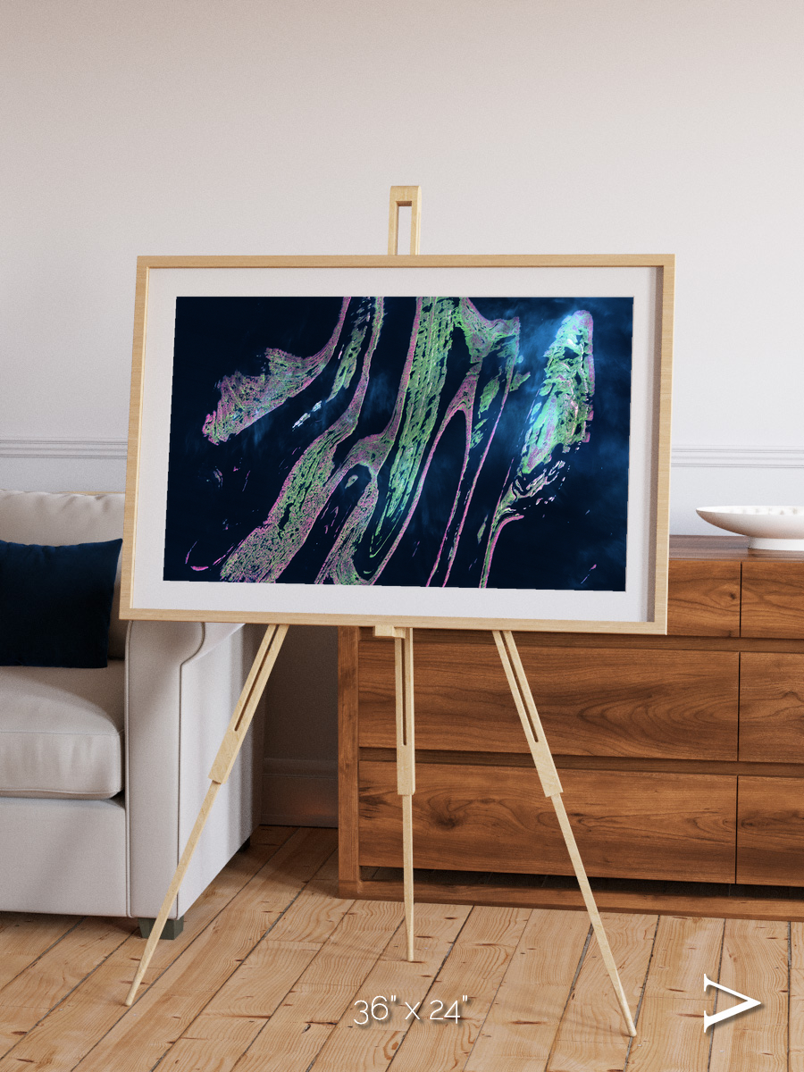 Painted Archipelago, Belcher Islands Framed & Mounted Print
