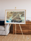 Saline Patterns, Dasht-e Kevir Framed & Mounted Print