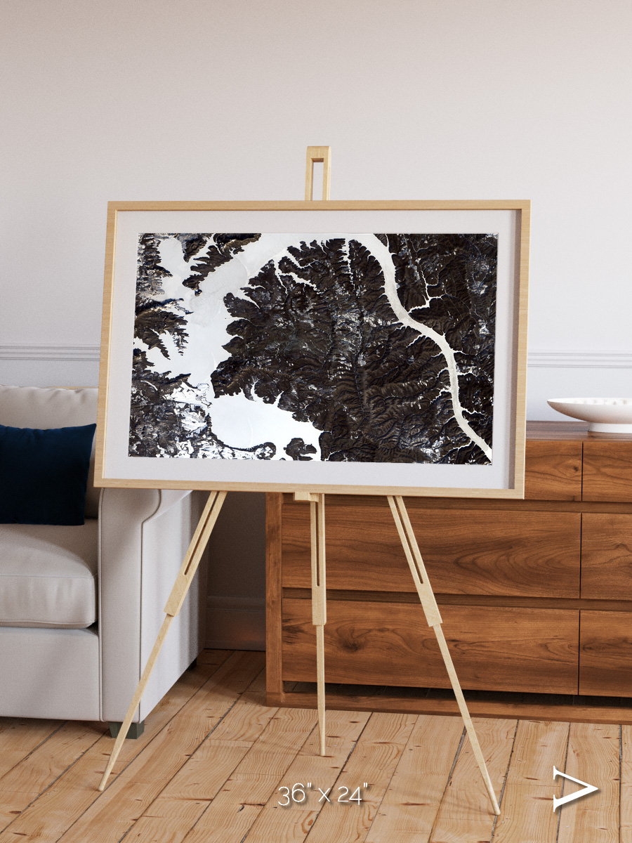 Dragon Lake, Siberia Framed & Mounted Print