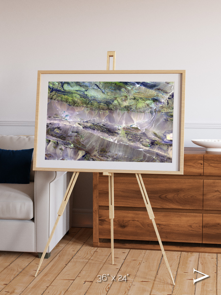 Arid Mosaic, Edrengiyn Nuruu Framed & Mounted Print