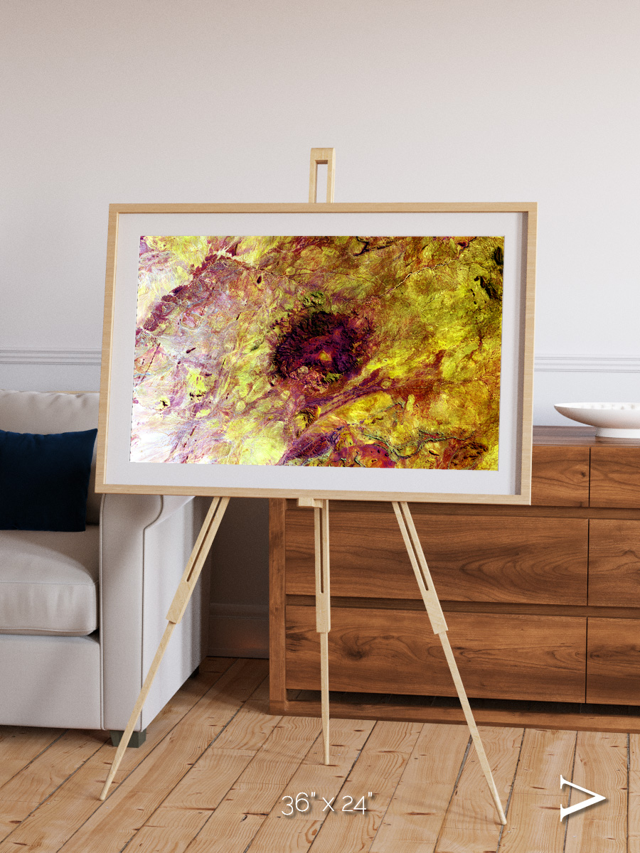 Magma Plains, Erongo Massif Framed & Mounted Print