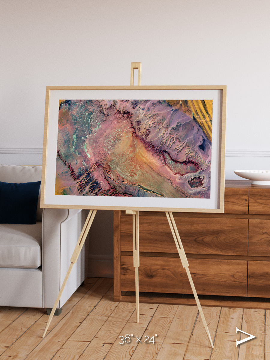 Echoes of Water, Western Desert Framed & Mounted Print
